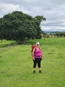 Michele enjoying her coast to coast walk!